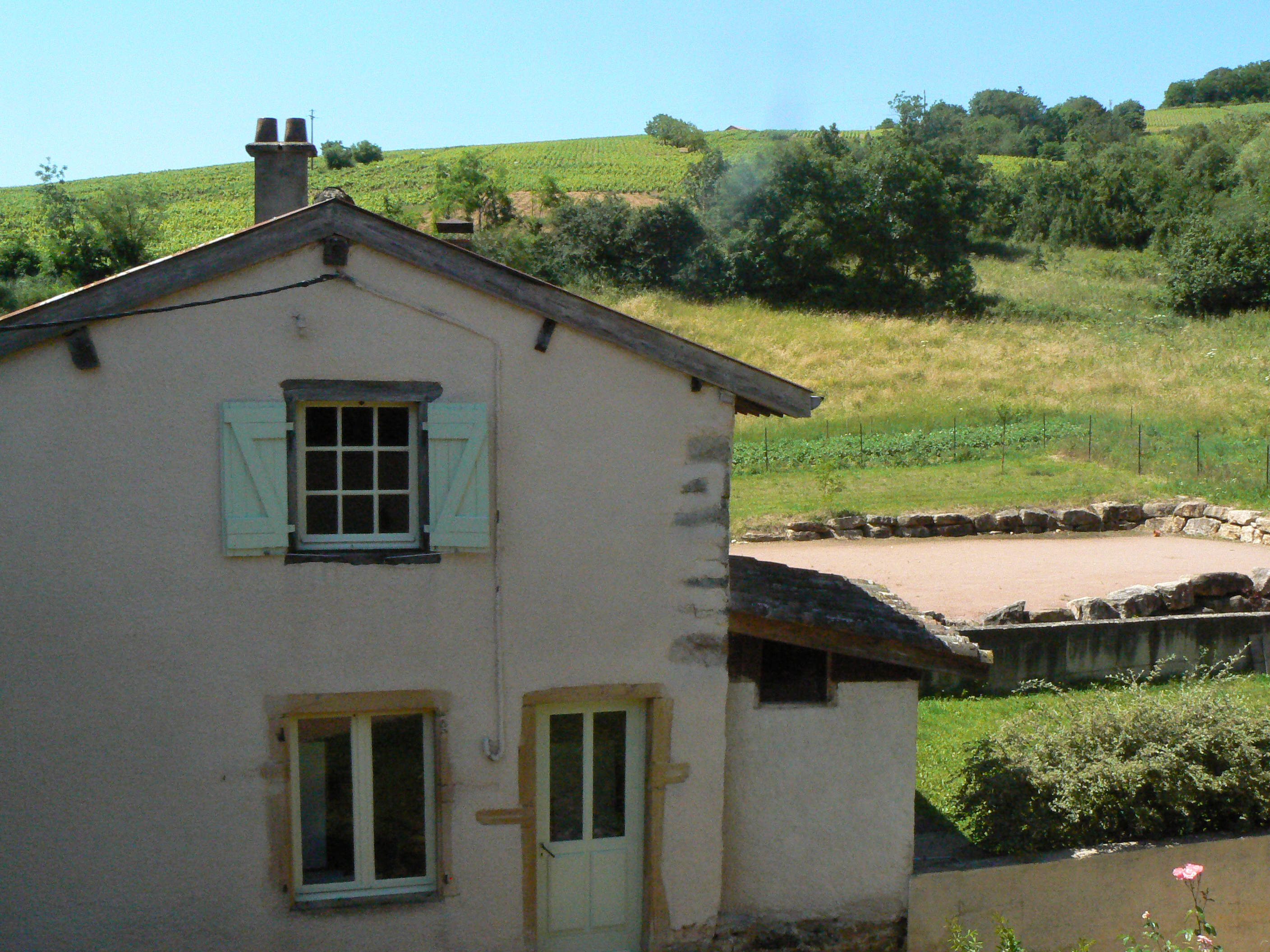 Vue sur le jeu de boules
