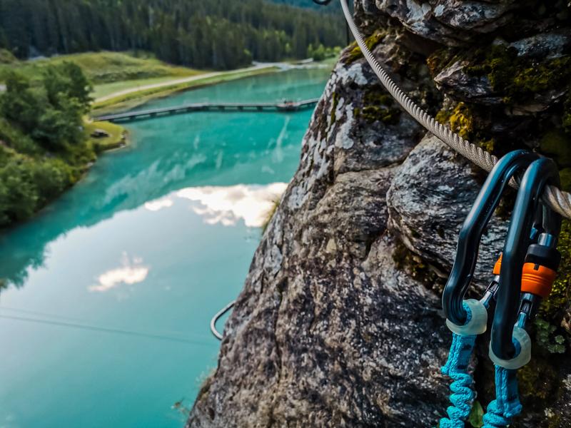 Via ferrata du lac de la Rosière_Courchevel