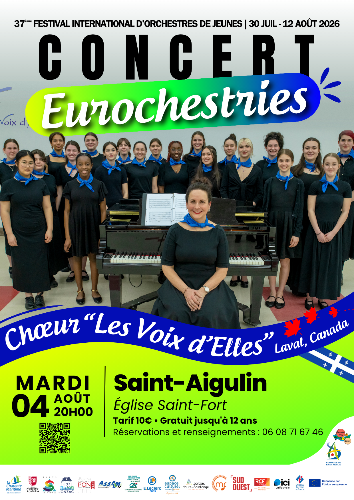 Concert du Chœur "Les Voix d'Elles" de Laval (Canada) - 37ème Festival international des Eurochestries