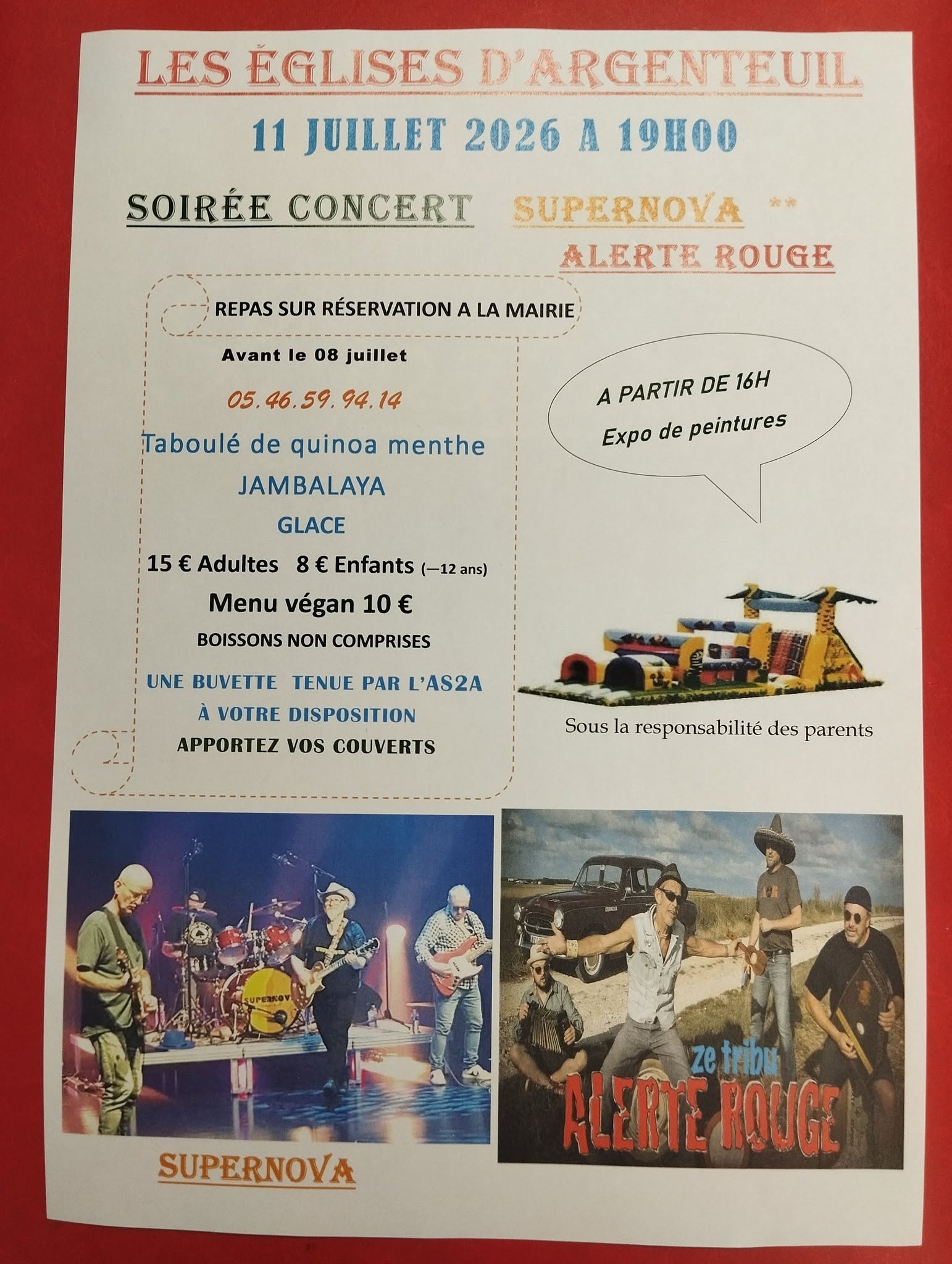 Soirée concert - Supernova et Alerte rouge