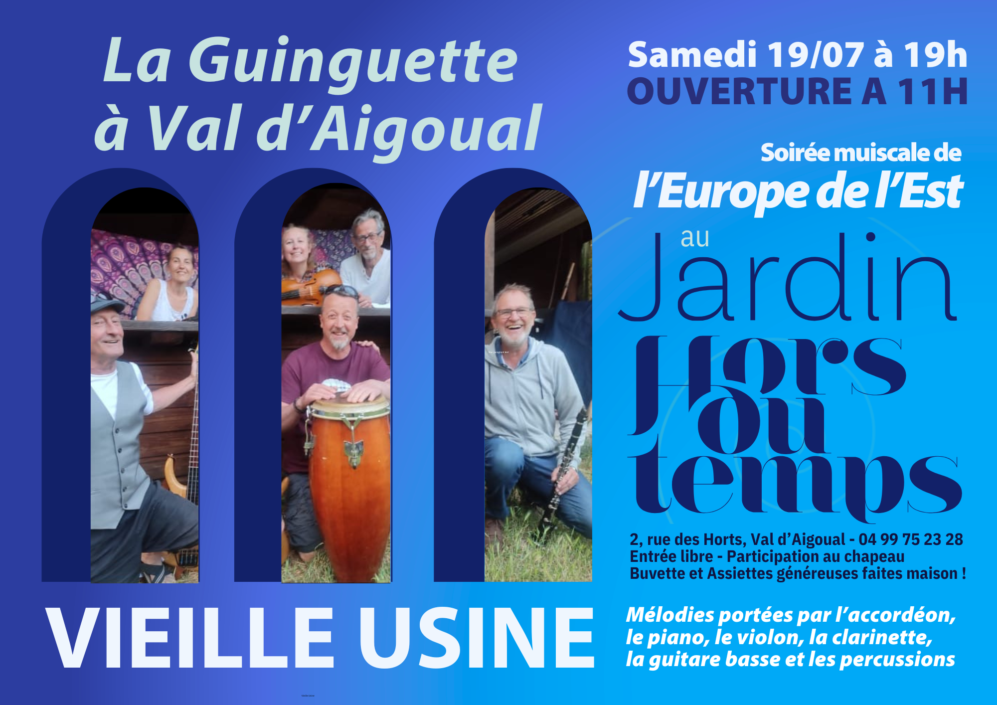 Affiche du Concert de Vieille Usine
