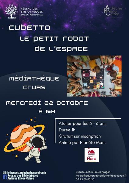 Cubetto le petit robot de lespace