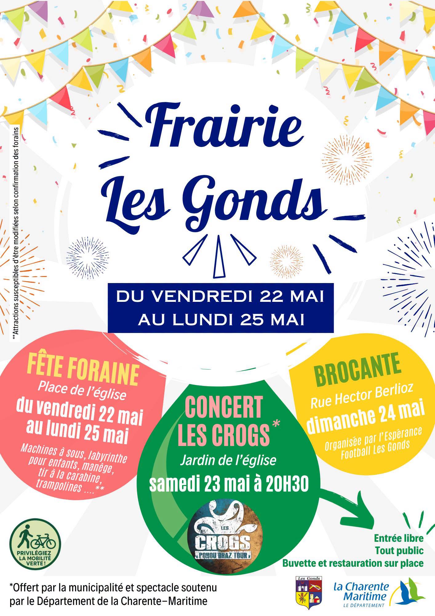 Les Gonds en fête : Demandez le programme de la Frairie !