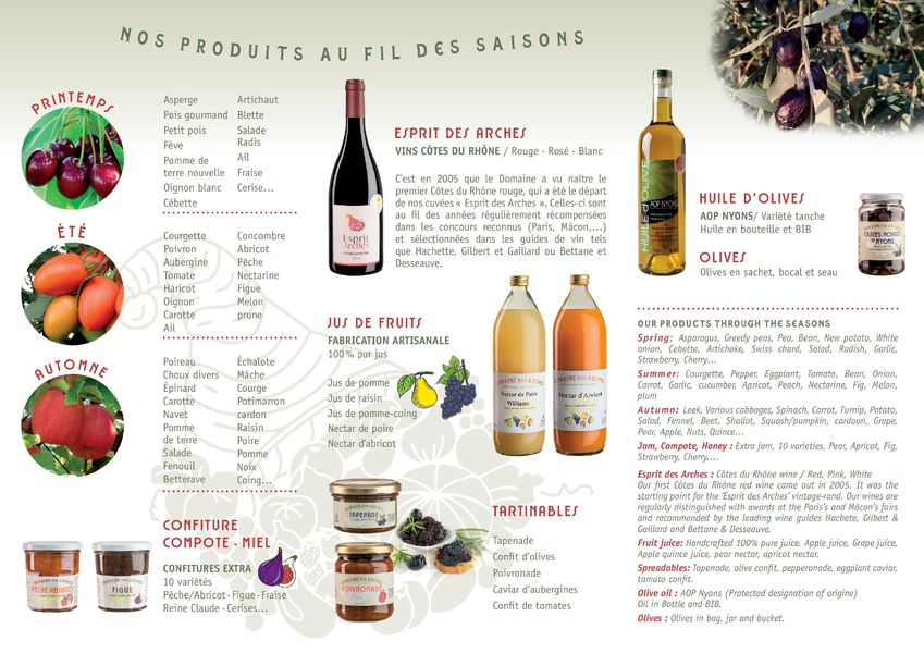 Domaine des Arches dépliant