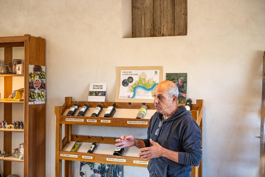 Dégustation d'huile d'olive à la boutique 