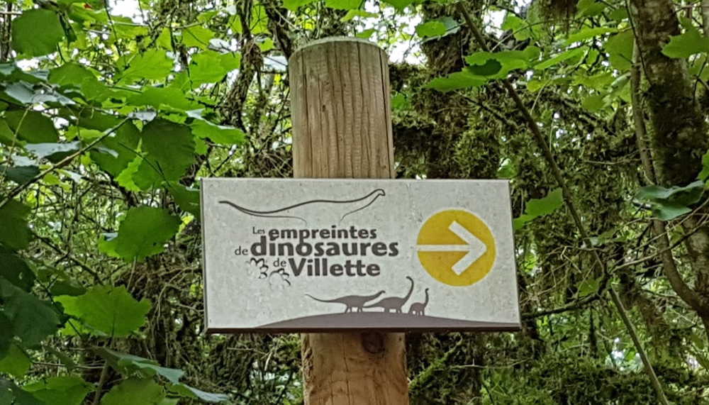 Les empreintes de dinosaures de Villette