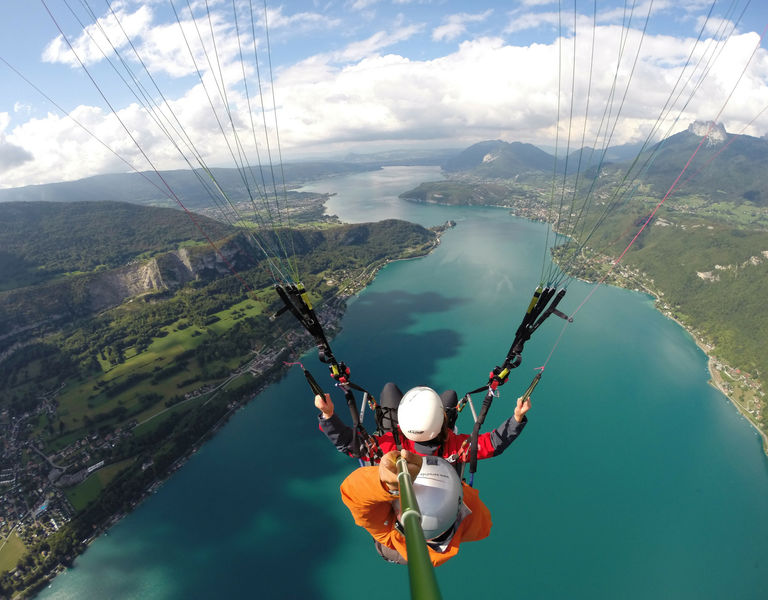 Aeroslide parapente Bout du lac d'Annecy
