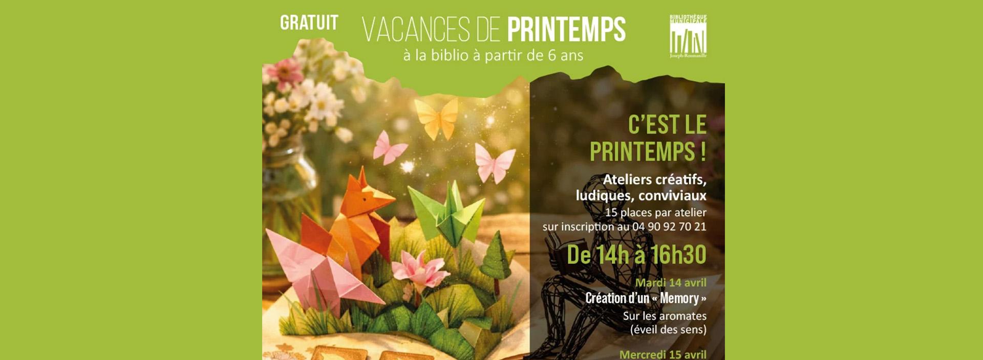 Vacances de Printemps à la Bibliothèque