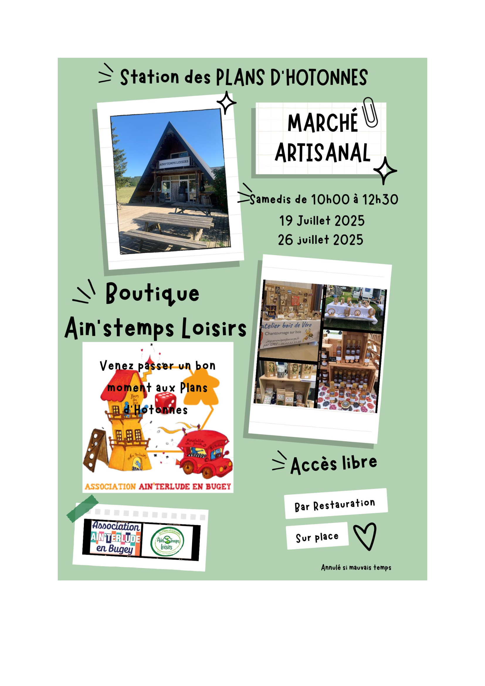 Marchs artisanaux d't aux Plans d'Hotonnes