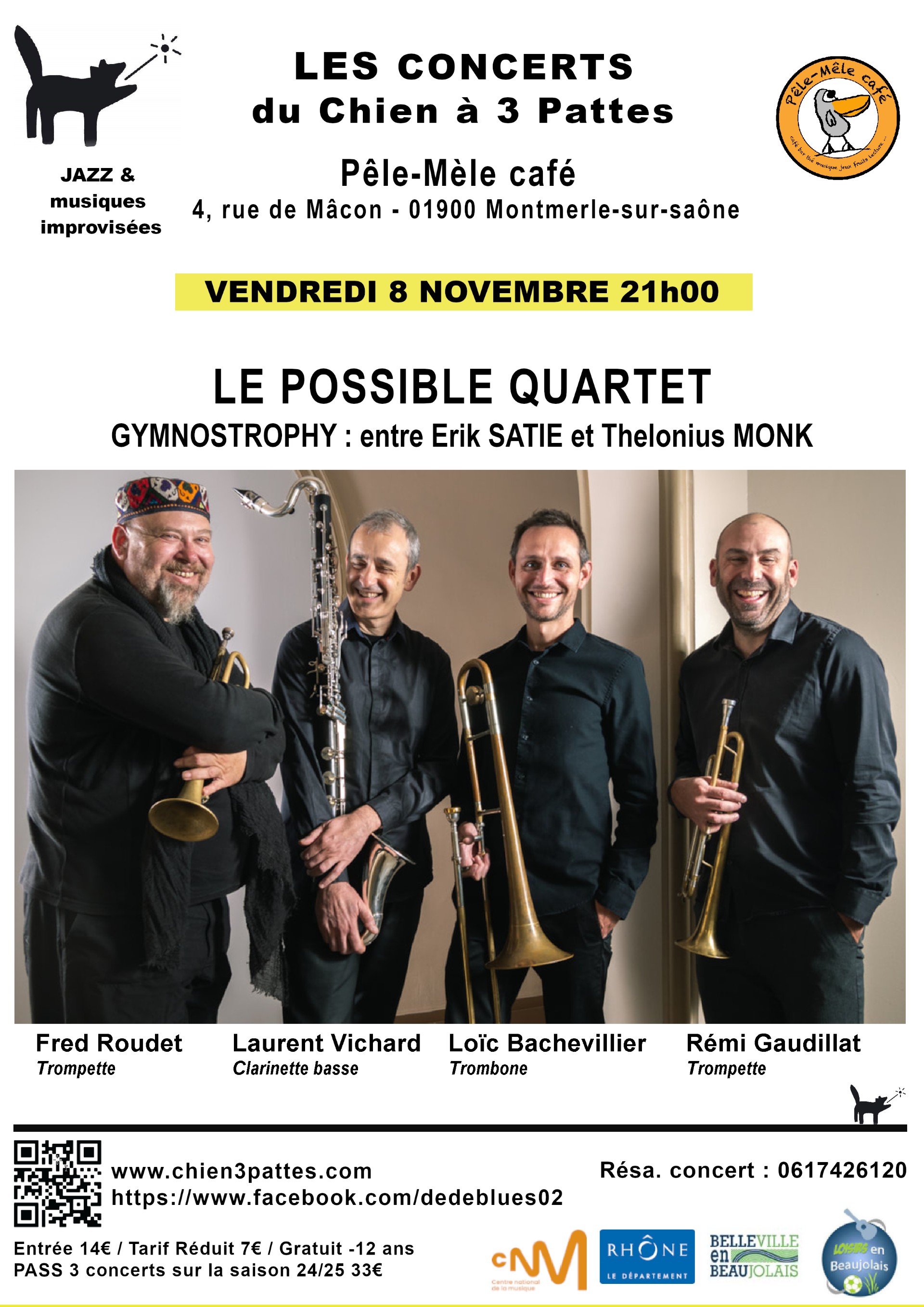 Concert GYMNOSTROPHY : entre Erik SATIE et Thelonius MONK_Montmerle-sur-Saône