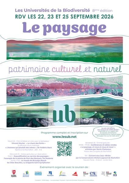 Les Universités de la biodiversité sur le thème "le paysage, patrimoine culturel et naturel"