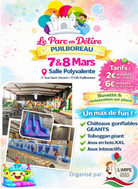 Animation - Parc éphémère gonflable