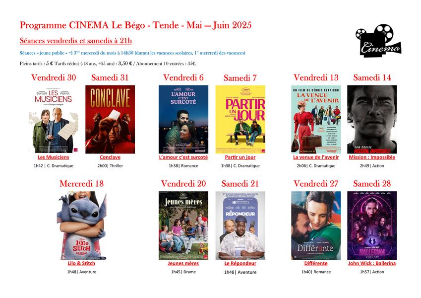 Programme mai - juin