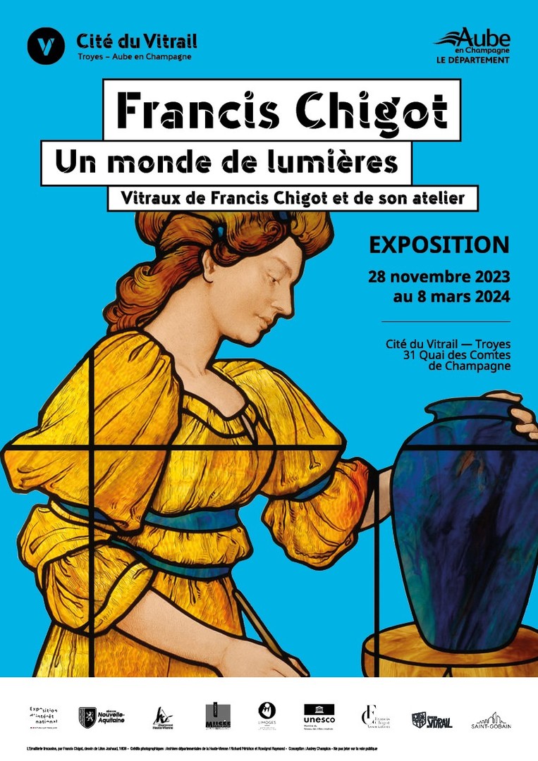Visite guidée de l'exposition "Francis Chigot : un monde de lumières, vitraux de Francis Chigot et de son atelier" null France null null null null