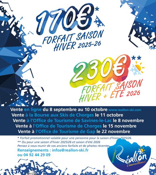 Vente en ligne des forfaits saison primeur domaine alpin - RÉALLON_Réallon - © Vente en ligne des forfaits saison primeur domaine alpin - RÉALLON_Réallon Vente en ligne des forfaits saison primeur domaine alpin - RÉALLON_Réallon - © Vente en ligne des forfaits saison primeur domaine alpin - RÉALLON_Réallon