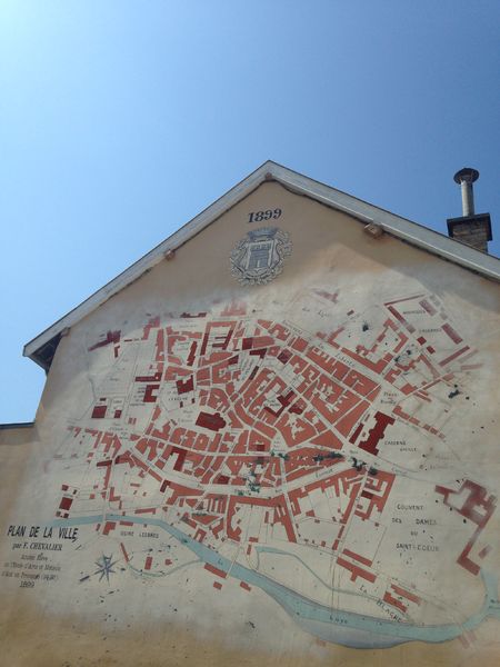 Fresque - Plan de ville 1899