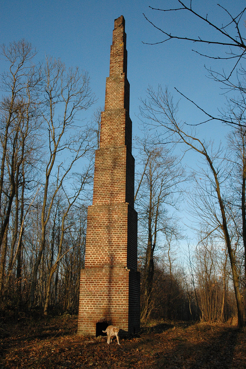 Cheminée géodésique dans le bois du télégraphe