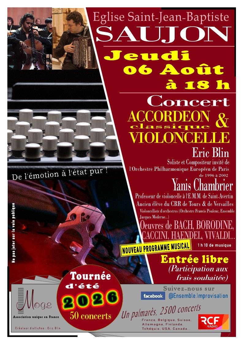 Concert - Accordéon & violoncelle classique