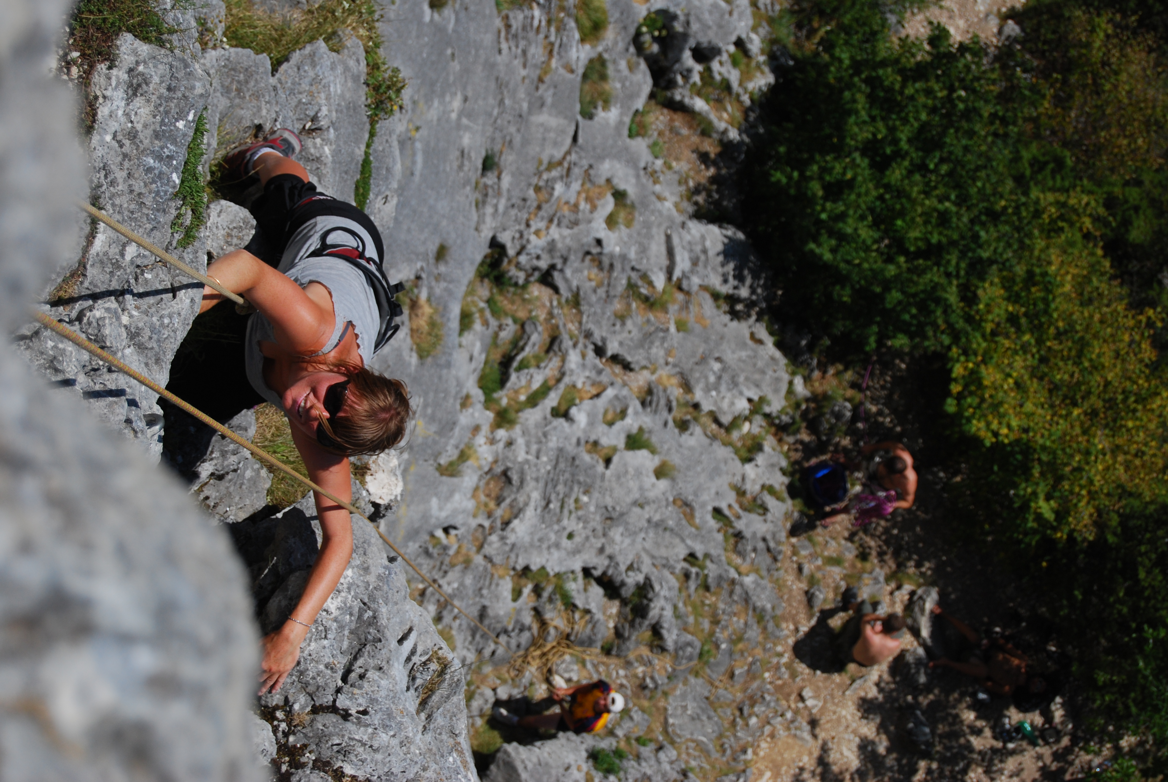 initiation escalade sur coinceurs