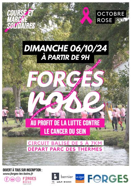 Forges rose - course et marche solidaire pour la prévention du cancer du sein