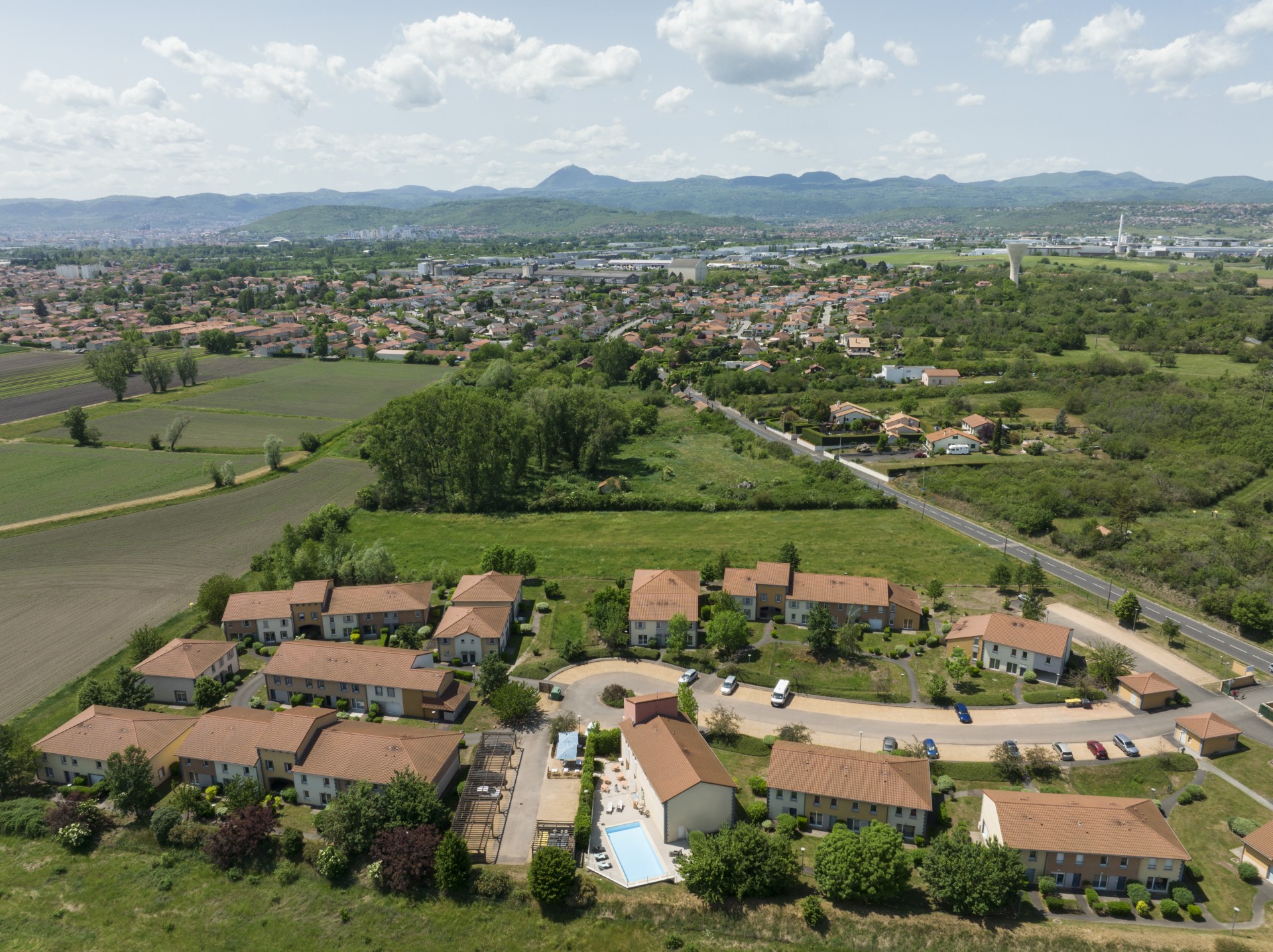 Vue aérienne Garden & city Gerzat