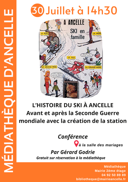 Conférence avec Gérard Godrie_Ancelle - © @Mairie Ancelle Conférence avec Gérard Godrie_Ancelle - © @Mairie Ancelle