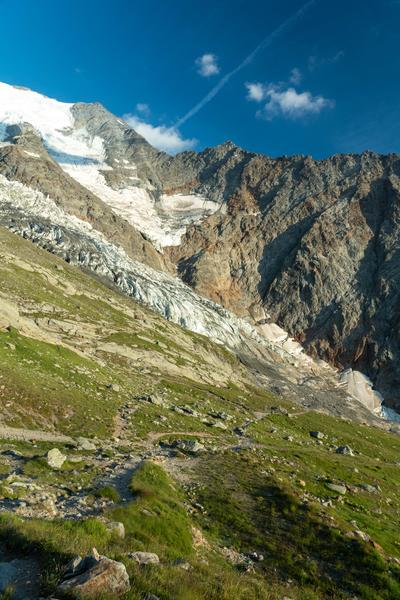 Glacier de Bionnassay vu depuis le Nid d'Aigle