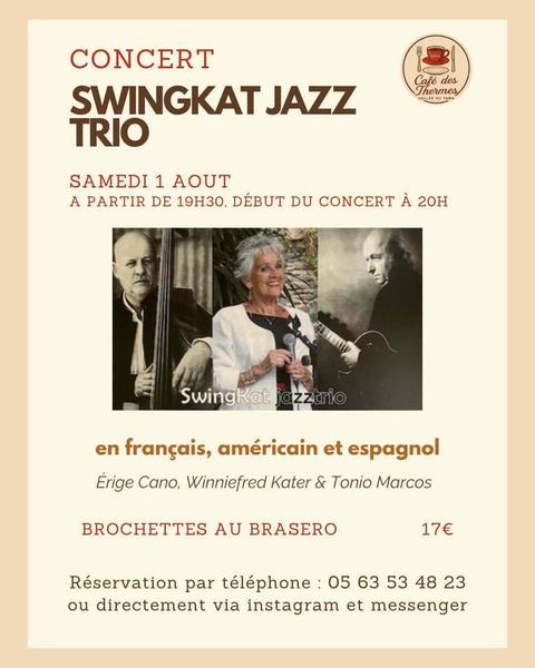 Concert au Café des Thermes - SwingKat Jazz Trio