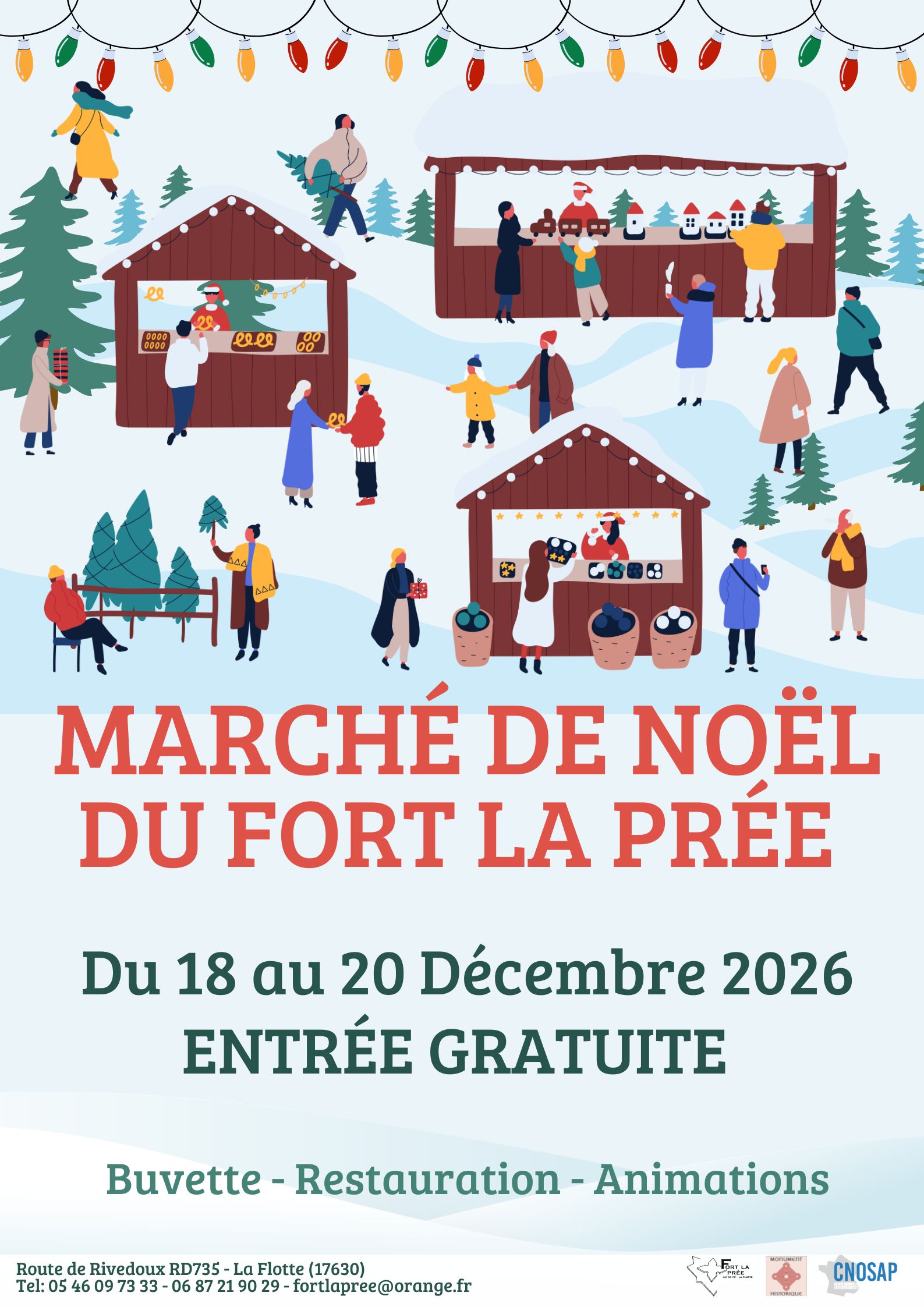 Marché de Noël au Fort la Prée