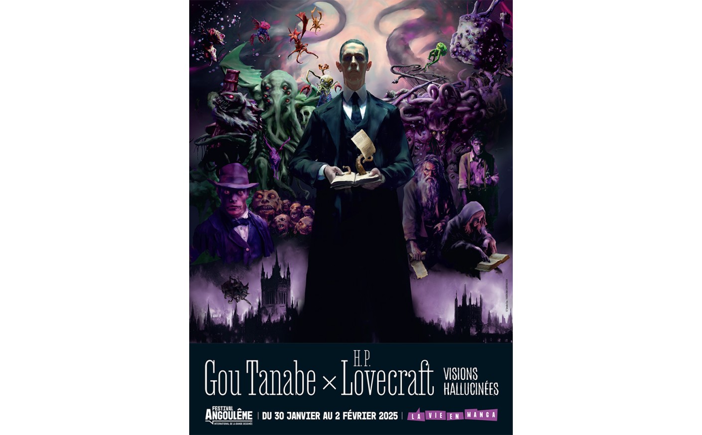 Exposition "Gou Tanabe x H.P. Lovecraft : visions hallucinées" - FIBD 2025
