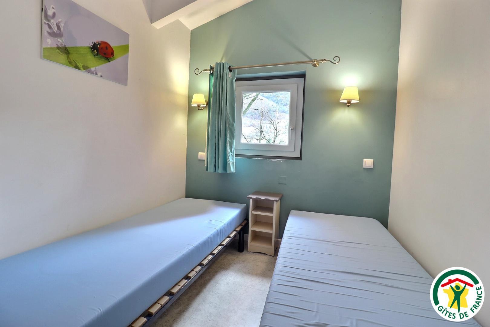 Chambre avec deux lits simples (2x90)