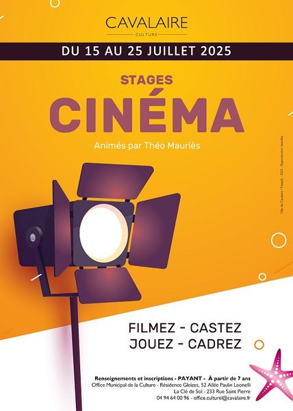 Stage de cinéma adultes et enfants_Cavalaire-sur-Mer