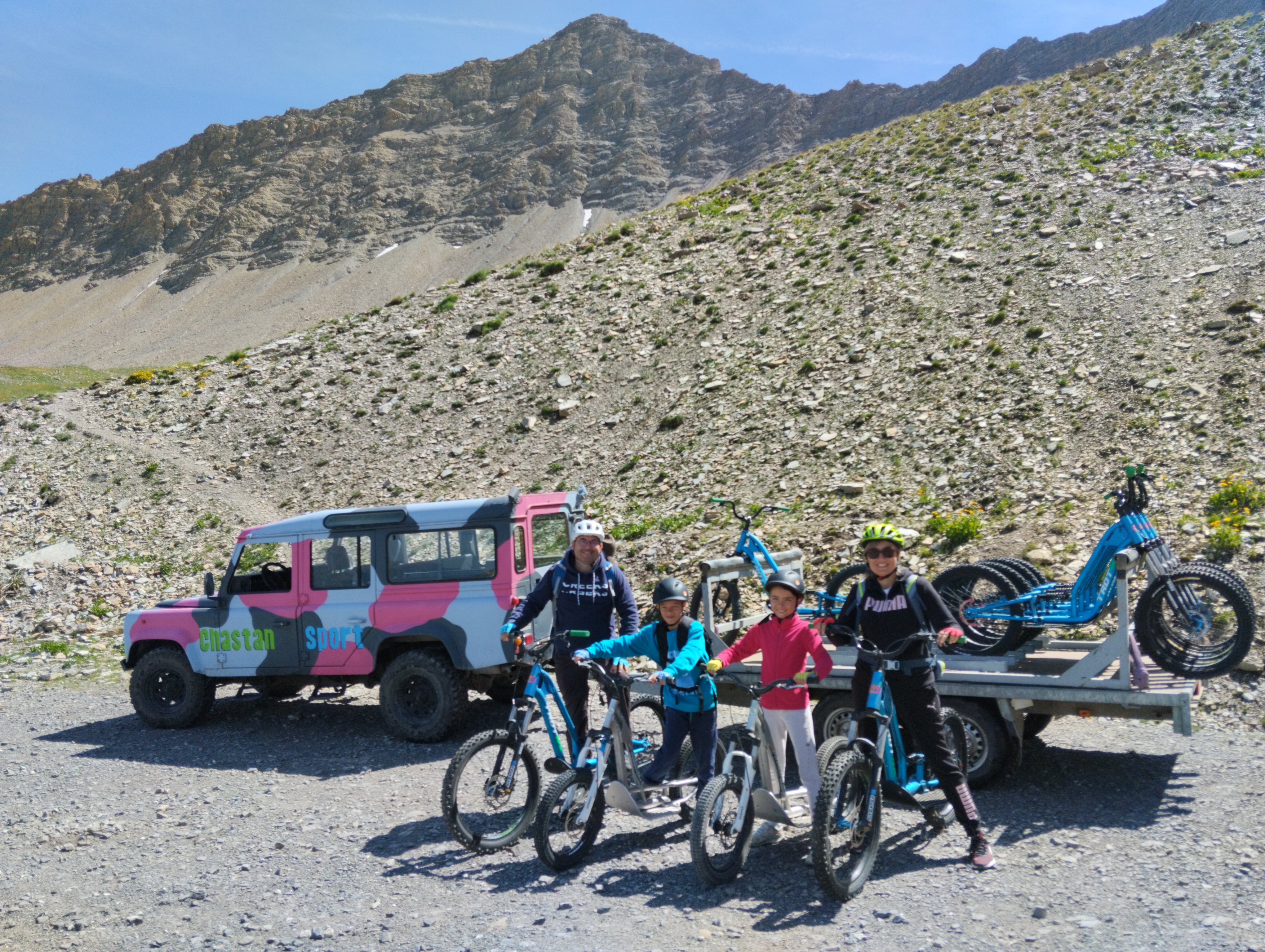 Chastan Sport - Randonnée trottinette Tout Terrain et location Fat Bike à assistance électrique_Crévoux