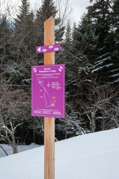 Circuit raquettes Descente aux Esserts Bernex pays d'Evian