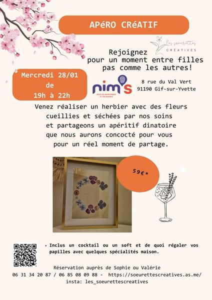 Atelier créatif adultes - herbier 