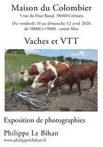 Exposition de photographies de Philippe Le Bihan : vaches et vtt_Crémieu - Balc…