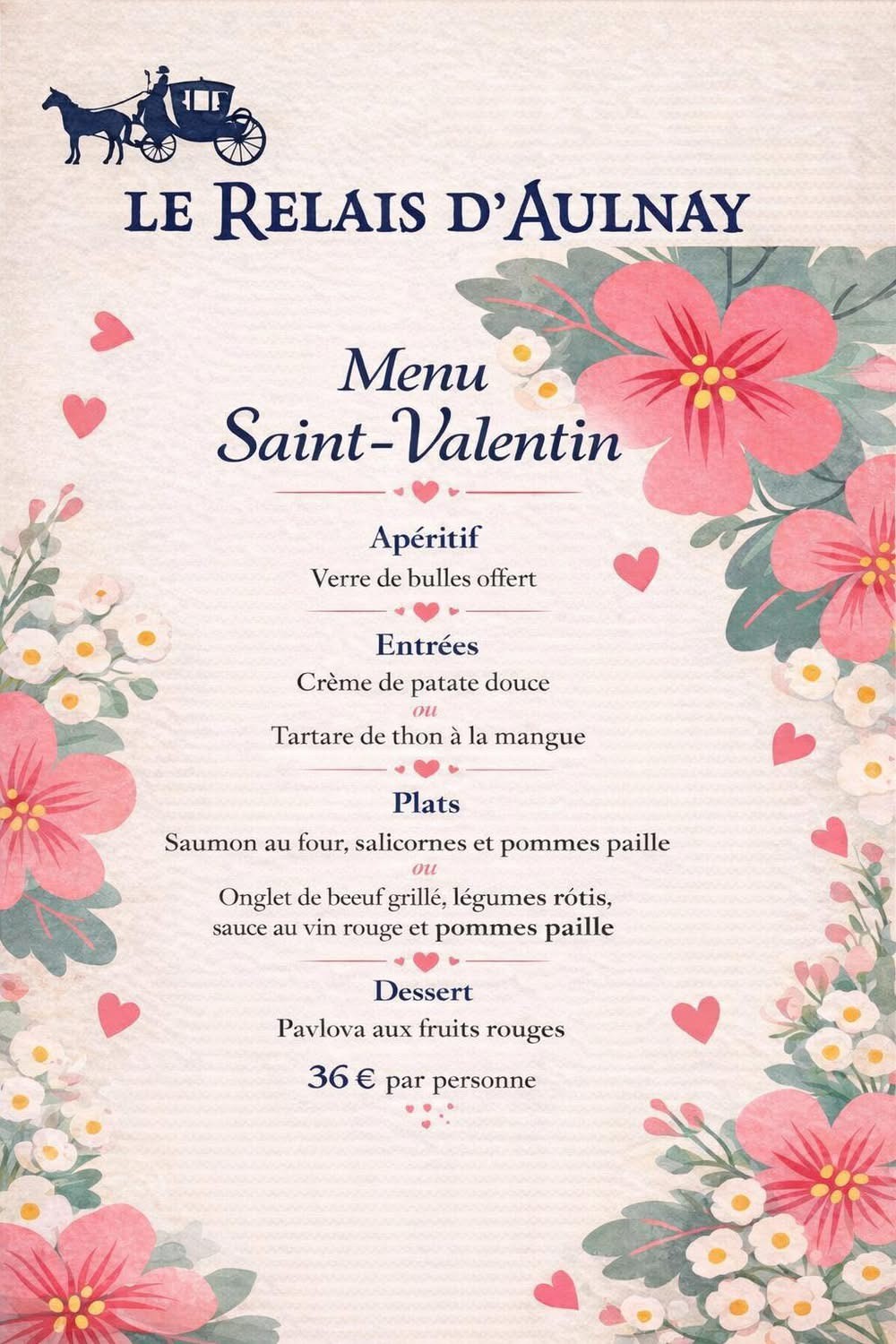 Saint-Valentin - Au Relais d'Aulnay