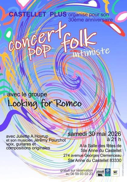 Concert Pop Folk intimiste_Le Castellet