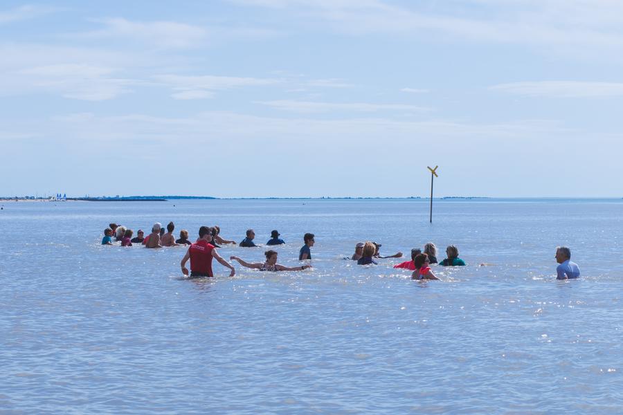Séance de marche océanique organisé par le club nautique de Châtelaillon-Plage