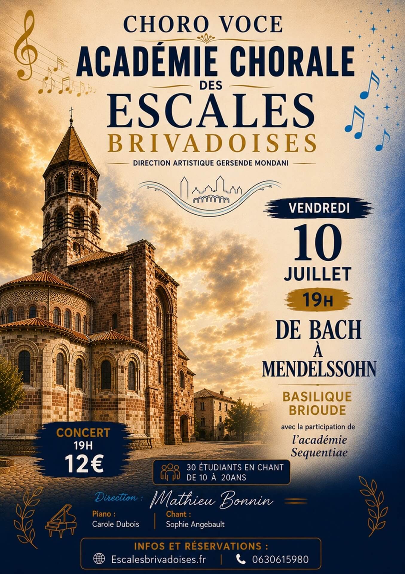 Choro Voce - Concert de musique sacrée de Bach à Mendelssohn