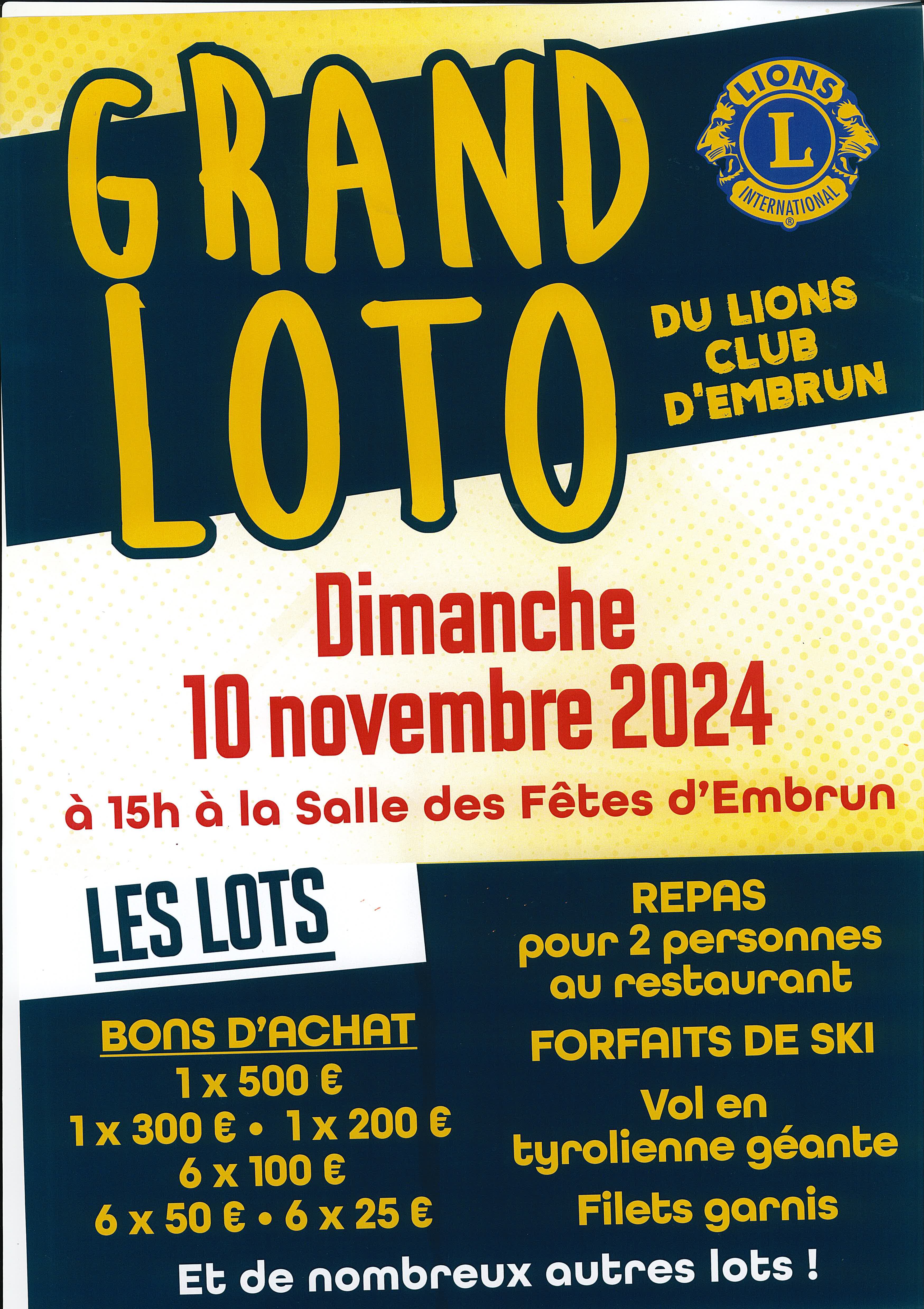 Grand Loto du Lions Club_Embrun