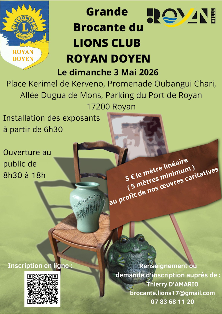 Grande brocante du Lions Club Royan Doyen