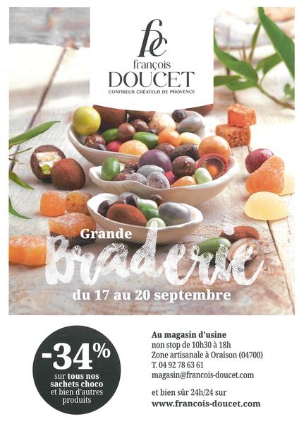 Grande braderie "Confiseur François Doucet"