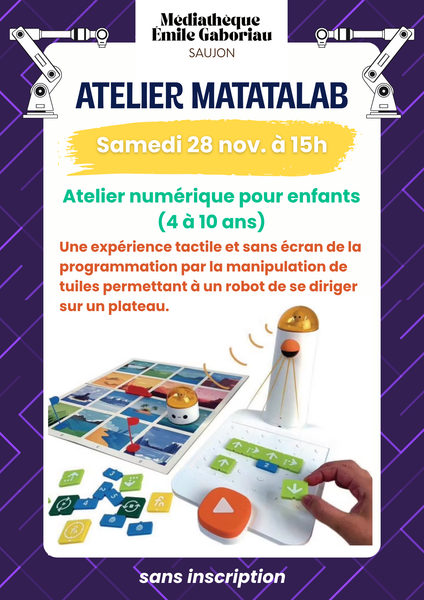 Atelier robotique enfant - Matatalab