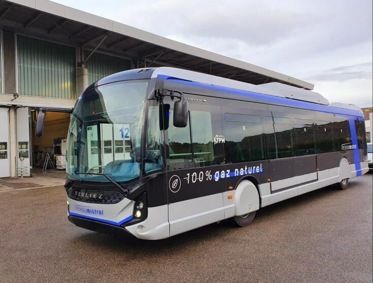 Bus au Gaz Réseau Mistral