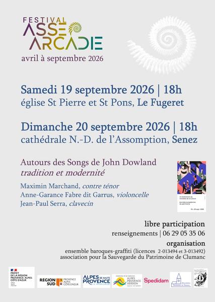 Festival Asse Arcadie - Autours des Songs de John Dowland