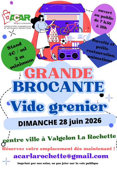 23ème brocante / vide grenier de Valgelon-La Rochette