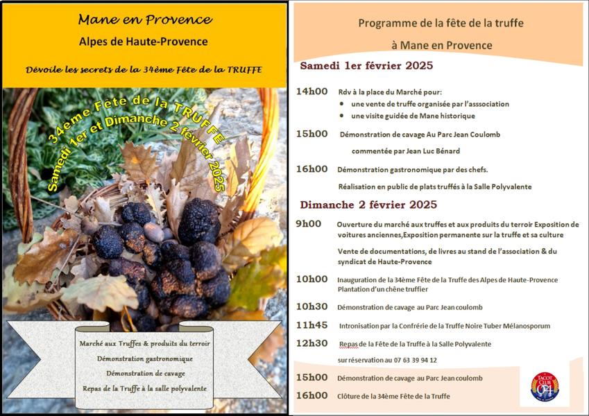 34 -ème Fête de la Truffe Du 1 au 2 fév 2025