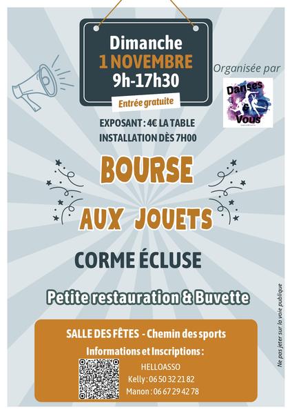 Bourse aux jouets de l'association Danses et Vous