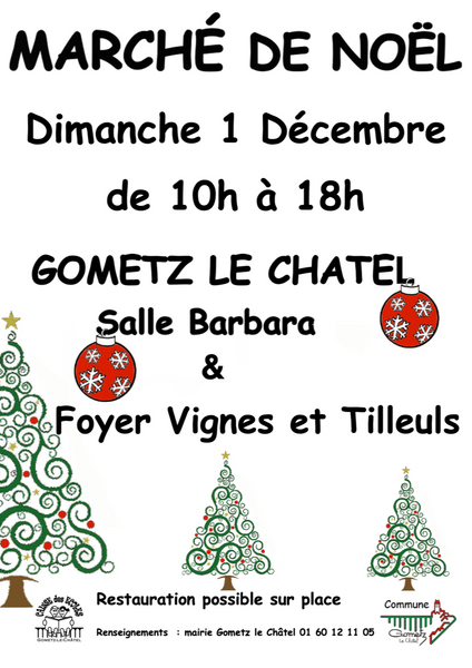 Marché de Noël - Gometz-le-Châtel Le 1 déc 2024